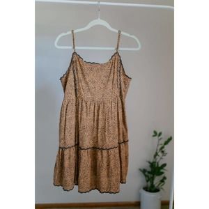 Urban Outfitters Mini Dress Animal/cheetah Print SZ L